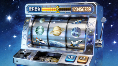 星际矿工老虎机，太空主题与累积奖金进度条展示